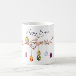 Paaseieren op bloeiende tak Happy Easter Koffiemok