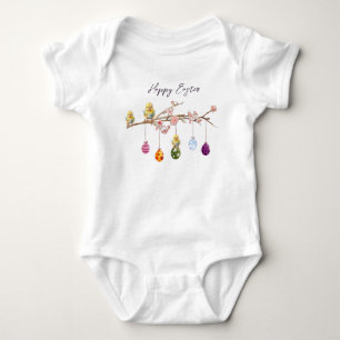 Paaseieren op bloeiende tak Happy Easter Romper
