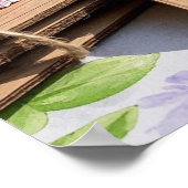 Paaseieren op de tuintafel poster (Hoek)