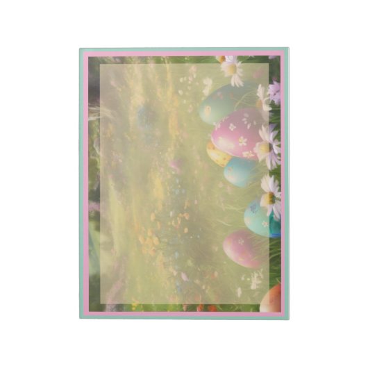 Paaseieren op de weide notitieblok (Linkerzijde)