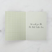 Paaseieren op Gingham Kaart (Binnen)