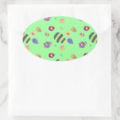 Paaseieren Ovale Sticker (Tas)