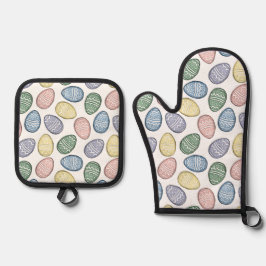 paaseieren ovenwant & pannenlap set