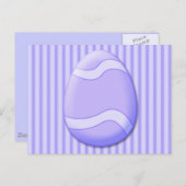 Paaseieren (Paars) Briefkaart (Voorkant / Achterkant)
