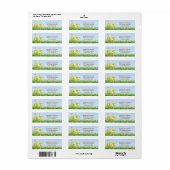 Paaseieren Paasadreslabel Etiket (Full Sheet)