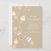 Paaseieren Paasbrunch - uitnodiging voor binnenpar (Voorkant)