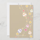 Paaseieren Paasbrunch - uitnodiging voor binnenpar (Achterkant)