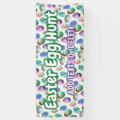 Paaseieren: paasjacht — Paspoortnummer Spandoek (Verticaal)