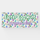 Paaseieren: paasjacht — Paspoortnummer Spandoek (Horizontaal)