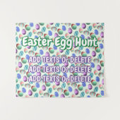 Paaseieren paasparelpasta wandkleed (Voorkant (horizontaal))