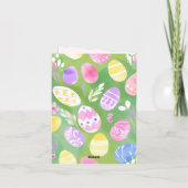 paaseieren |  pastel Waterverf Kaart (Achterkant)