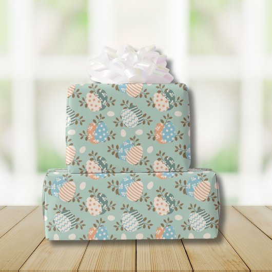 Paaseieren pastelpatroon cadeaupapier