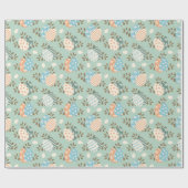 Paaseieren pastelpatroon cadeaupapier (Vlak)