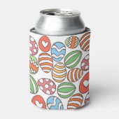 Paaseieren Patroon Koelbox – kleurrijke vakantie Blikjeskoeler (Blikje Voorkant)