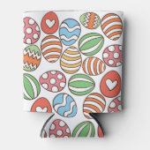 Paaseieren Patroon Koelbox – kleurrijke vakantie Blikjeskoeler (Voorkant)