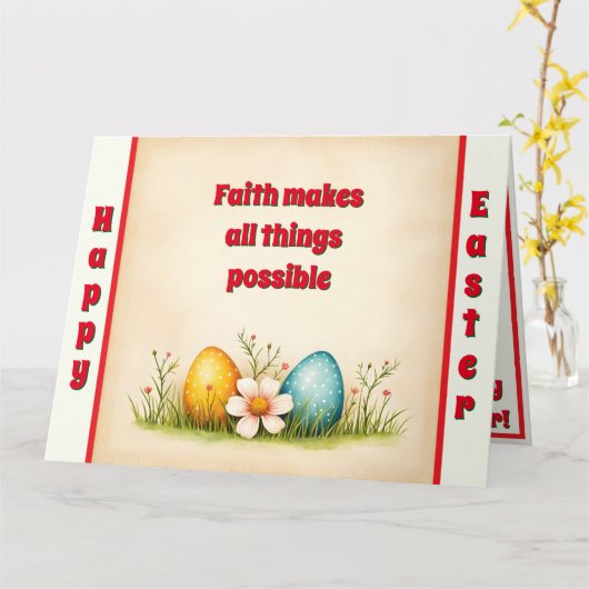 Paaseieren Populair Collectie Kaart (Gele Bloem)