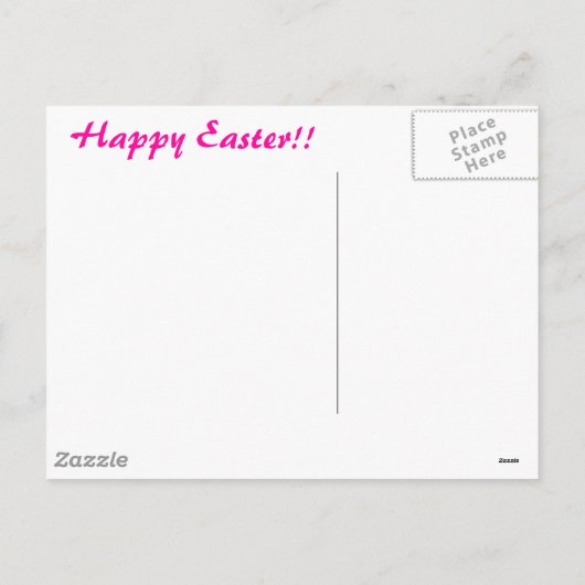 Paaseieren postkaart feestdagenkaart (Achterkant)