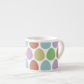 Paaseieren retro patroon espresso kop (Voorkant rechts)