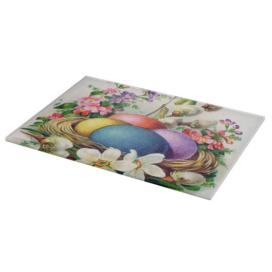  paaseieren retro snijplank (Hoek)