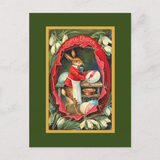 Paaseieren rode  Pasen Feestdagenkaart (Voorkant)