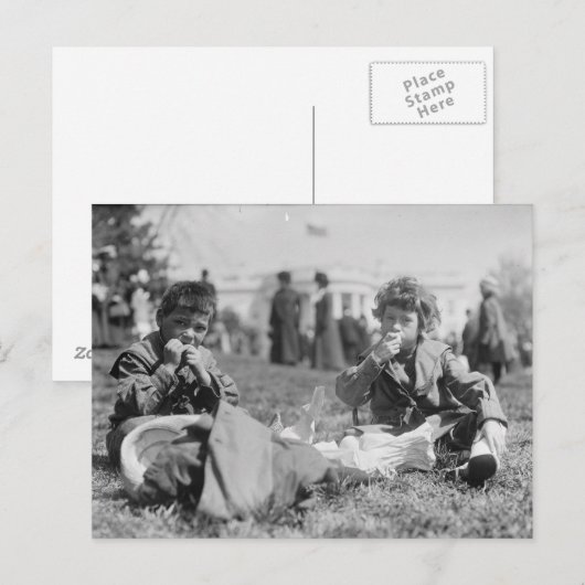 Paaseieren Roll White House 1911 Feestdagenkaart (Voorkant / Achterkant)