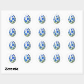 paaseieren ronde sticker (Vel)