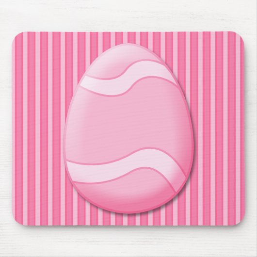 Paaseieren (roze) Mousepad Muismat (Voorkant)