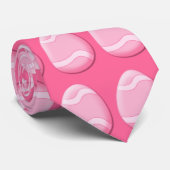 Paaseieren (roze) Stropdas (Opgerold)