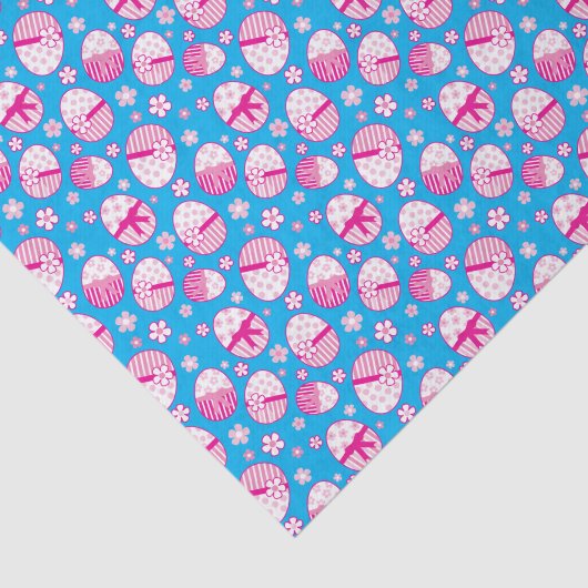 Paaseieren roze wit aangepaste kleur geschenkweefs tissuepapier (Detail)