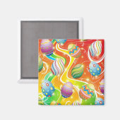 Paaseieren — siervormig ontwerp magneet (Voorkant / Achterkant)