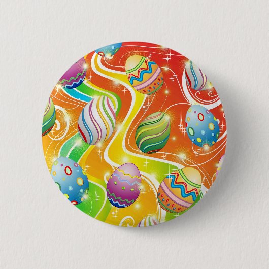 Paaseieren — siervormig ontwerp ronde button 5,7 cm (Voorkant)
