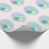 Paaseieren Springtime Lavendel Blush Cadeaupapier (Hoek)