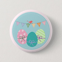 Paaseieren Springtime Lavendel Blush Ronde Button 5,7 Cm