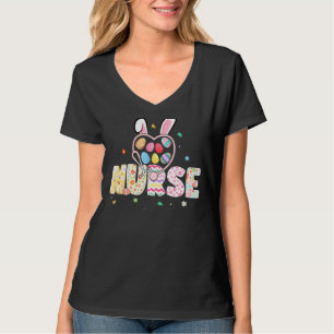 Paaseieren Stethoscoop Bunny Rn Ni T-shirt
