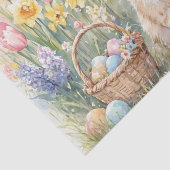 Paaseieren Tulpen en Knuffelkat  Tissuepapier (Detail)