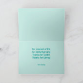 Paaseieren Tulpen Happy Easter Wenskaart Feestdagen Kaart (Binnen)