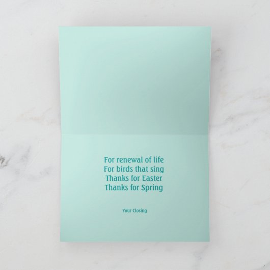 Paaseieren Tulpen Happy Easter Wenskaart Feestdagen Kaart (Binnen)