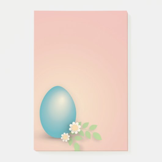 Paaseieren tussen bloemen en bladeren, kleurrijk post-it® notes (Voorkant)