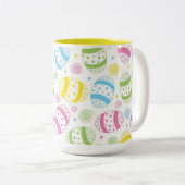 Paaseieren Tweekleurige Koffiemok (Voorkant rechts)