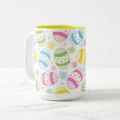 Paaseieren Tweekleurige Koffiemok (Voorkant links)