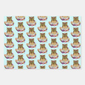 Paaseieren Uil Nest Inpakpapier Vel (Voorkant 3)