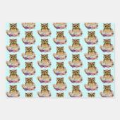 Paaseieren Uil Nest Inpakpapier Vel (Voorkant)