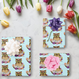 Paaseieren Uil Nest Inpakpapier Vel