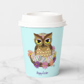 Paaseieren Uil Nest Papieren Bekers (Achterkant)