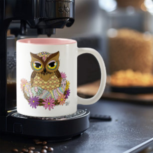Paaseieren Uil Nest Tweekleurige Koffiemok