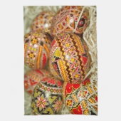 Paaseieren uit Roemenië Theedoek (Verticaal)