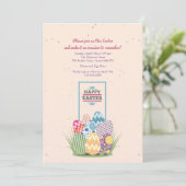  paaseieren uitnodiging (Staand voorkant)