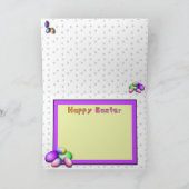 Paaseieren van geiten feestdagen kaart (Binnen)