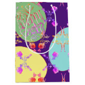 Paaseieren van "Happy Easter" Medium Cadeauzakje (Voorkant)