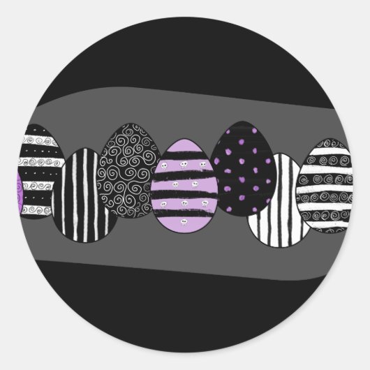 Paaseieren van het aambeeld ronde sticker (Voorkant)